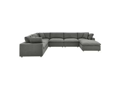 Image for Gray Commix Down Filled Overstuffed 7 Piece Sectional Sofa Set