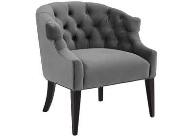 Image for Gray Precept Accent Performance Velvet Arm Chair