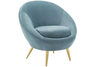 Image for Light Blue Circuit Performance Velvet Accent Chair