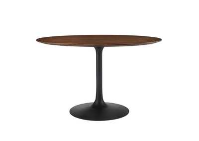 Image for Black Walnut Lippa 47" Round Walnut Dining Table