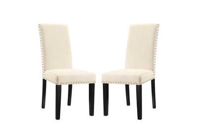 Image for Beige Parcel Dining Side Chair Fabric [Set of 2]