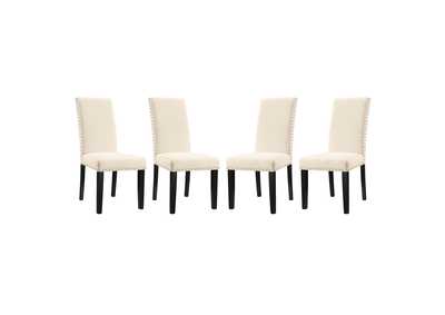 Image for Beige Parcel Dining Side Chair Fabric [Set of 4]