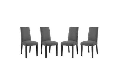 Image for Gray Parcel Dining Side Chair Fabric [Set of 4]