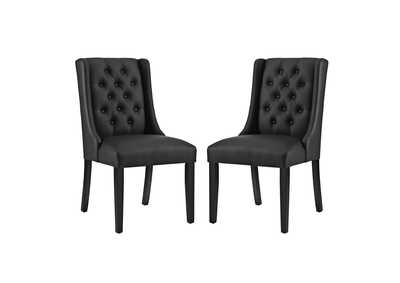 Image for Black Baronet Dining Chair Vinyl [Set of 2]
