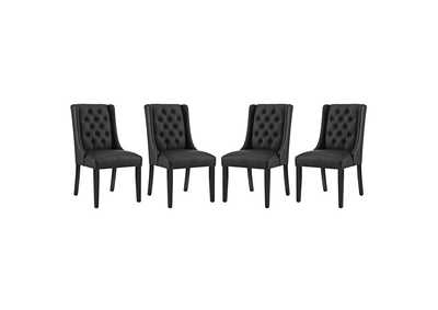 Image for Black Baronet Dining Chair Vinyl [Set of 4]
