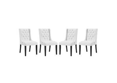 Image for White Baronet Dining Chair Vinyl [Set of 4]