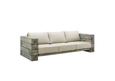 Image for Light Gray Beige Manteo Rustic Coastal Outdoor Patio Sunbrella