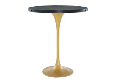 Image for Black Gold Drive Wood Bar Table