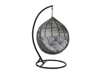 Image for Gray Gray Garner Teardrop Outdoor Patio Swing Chair