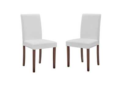 Image for White Prosper Faux Leather Dining Side Chair [Set of 2]