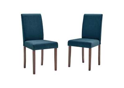 Image for Blue Prosper Upholstered Fabric Dining Side Chair [Set of 2]