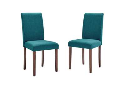 Image for Teal Prosper Upholstered Fabric Dining Side Chair [Set of 2]