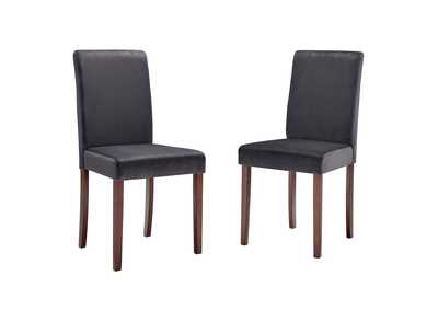 Image for Gray Prosper Upholstered Velvet Dining Side Chair [Set of 2]