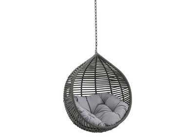 Image for Gray Gray Garner Teardrop Outdoor Patio Swing Chair Without Stand