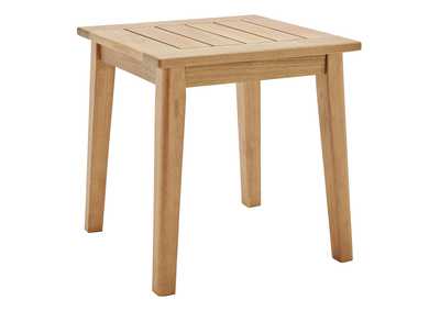 Image for Natural Viewscape Outdoor Patio Ash Wood End Table