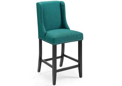 Image for Teal Baron Upholstered Fabric Counter Stool