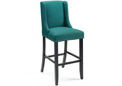 Image for Teal Baron Upholstered Fabric Bar Stool