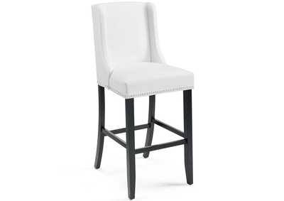 Image for White Baron Faux Leather Bar Stool