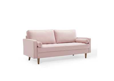 Image for Pink Valour Performance Velvet Sofa
