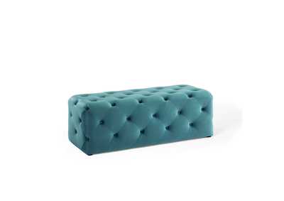 Image for Sea Blue Amour 48" Tufted Button Entryway Performance Velvet Bench