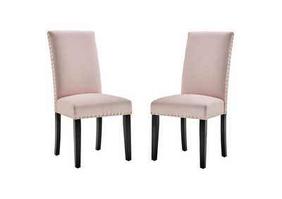 Image for Pink Parcel Performance Velvet Dining Side Chairs - [Set of 2]