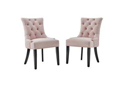 Image for Pink Regent Tufted Performance Velvet Dining Side Chairs - [Set of 2]