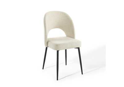 Image for Black Beige Rouse Upholstered Fabric Dining Side Chair