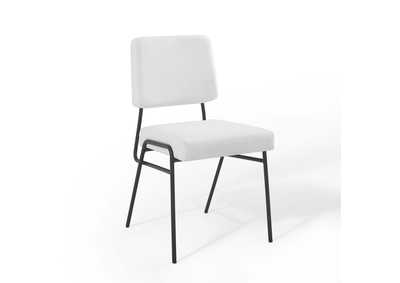 Image for Black White Craft Upholstered Fabric Dining Side Chair