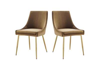 Image for Viscount Performance Velvet Dining Chairs - Set of 2