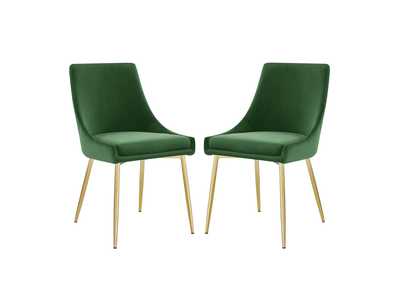 Image for Viscount Performance Velvet Dining Chairs - Set of 2
