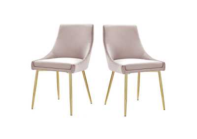 Image for Viscount Performance Velvet Dining Chairs - Set of 2