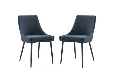 Image for Viscount Upholstered Fabric Dining Chairs - Set of 2