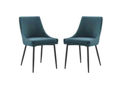 Image for Viscount Upholstered Fabric Dining Chairs - Set of 2