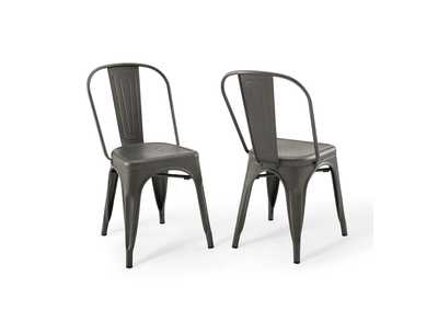 Image for Gunmetal Promenade Bistro Dining Side Chair [Set of 2]