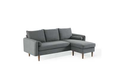 Image for Gray Revive Upholstered Right or Left Sectional Sofa