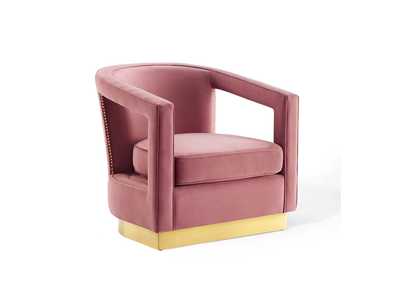 Image for Dusty Rose Frolick Performance Velvet Arm Chair