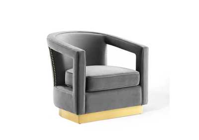 Image for Gray Frolick Performance Velvet Arm Chair