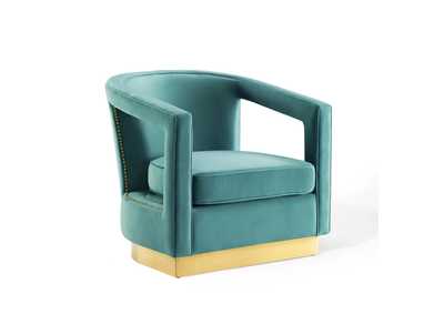 Image for Mint Frolick Performance Velvet Arm Chair