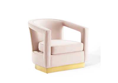 Image for Pink Frolick Performance Velvet Arm Chair