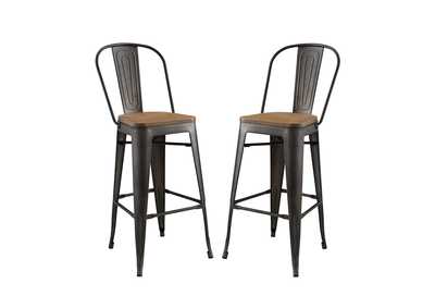 Image for Brown Promenade Bar Stool [Set of 2]
