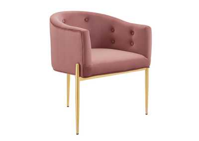 Image for Dusty Rose Savour Tufted Performance Velvet Accent Chair