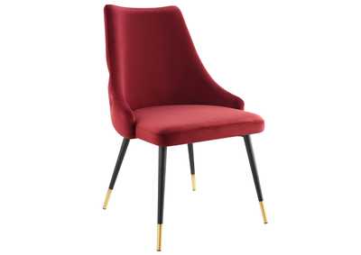 Image for Maroon Adorn Tufted Performance Velvet Dining Side Chair