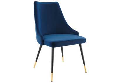 Image for Navy Adorn Tufted Performance Velvet Dining Side Chair