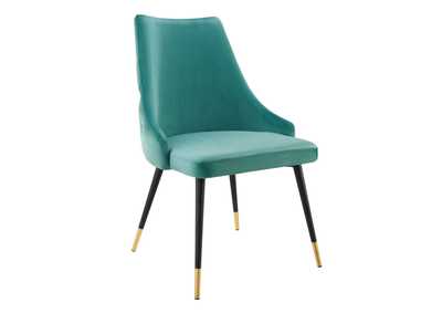 Image for Teal Adorn Tufted Performance Velvet Dining Side Chair