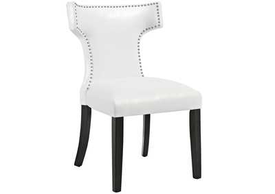 Image for White Curve Vinyl Dining Chair