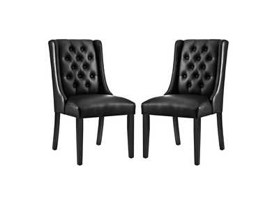 Image for Black Baronet Dining Chair Vinyl [Set of 2]
