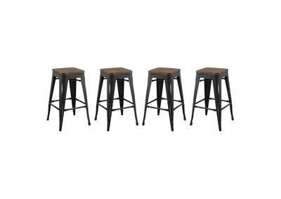 Image for Black Promenade Counter Stool [Set of 4]