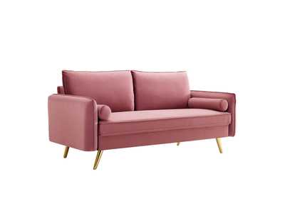 Image for Dusty Rose Revive Performance Velvet Sofa
