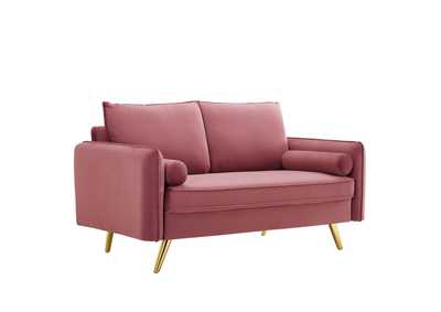 Image for Dusty Rose Revive Performance Velvet Loveseat