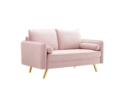 Image for Pink Revive Performance Velvet Loveseat